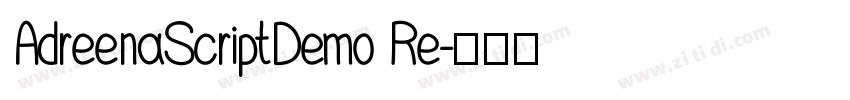 AdreenaScriptDemo Re字体转换